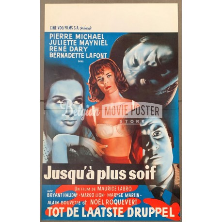 Jusqu A Plus Soif Belgian Movie Poster Store