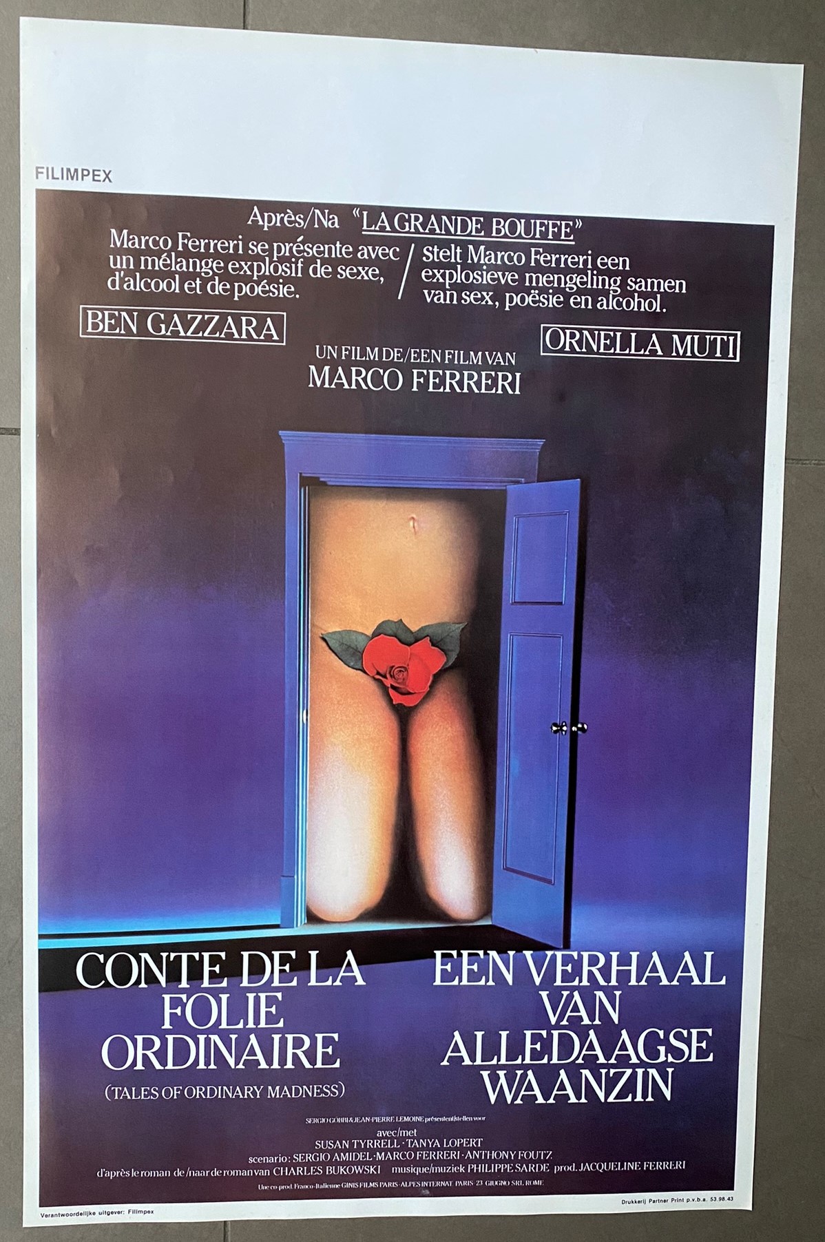 TALES OF ORDINARY MADNESS - Belgian Movie Poster Store