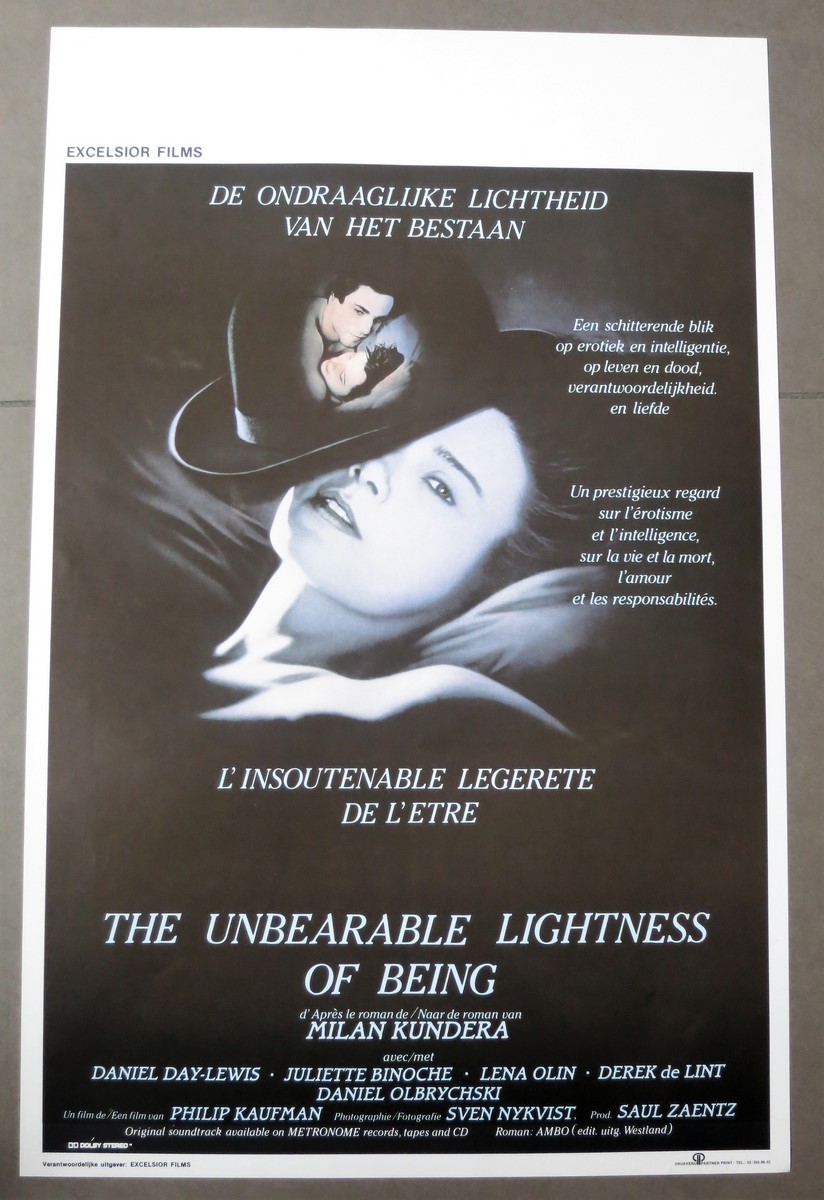 the unbearable lightness of being movie poster